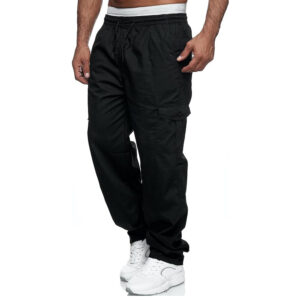 Mens Cargo Trousers Casual Jogger Work Pants