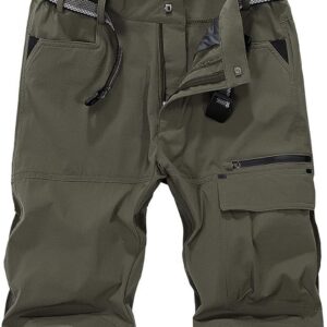 Mens Quick Dry Cargo Shorts Water Resistant Multi-Pockets