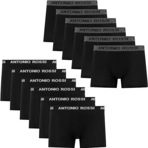 (12-Pack) Men's Fitted Boxer Hipsters - Mens Boxers Shorts