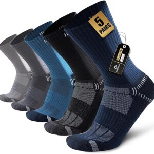 Mens Socks Wicking Breathable Cushion Crew Socks