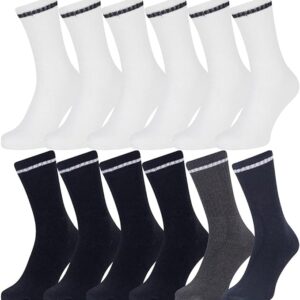 Mens Multipack Recycled Cotton Soft Touch Sports Socks
