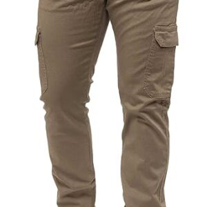 Mens Cargo Combat Trousers Cotton Slim Fit Chinos