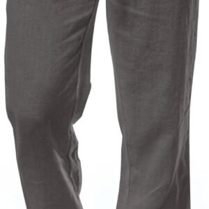 Mens Linen Trousers Casual Cotton Trouser